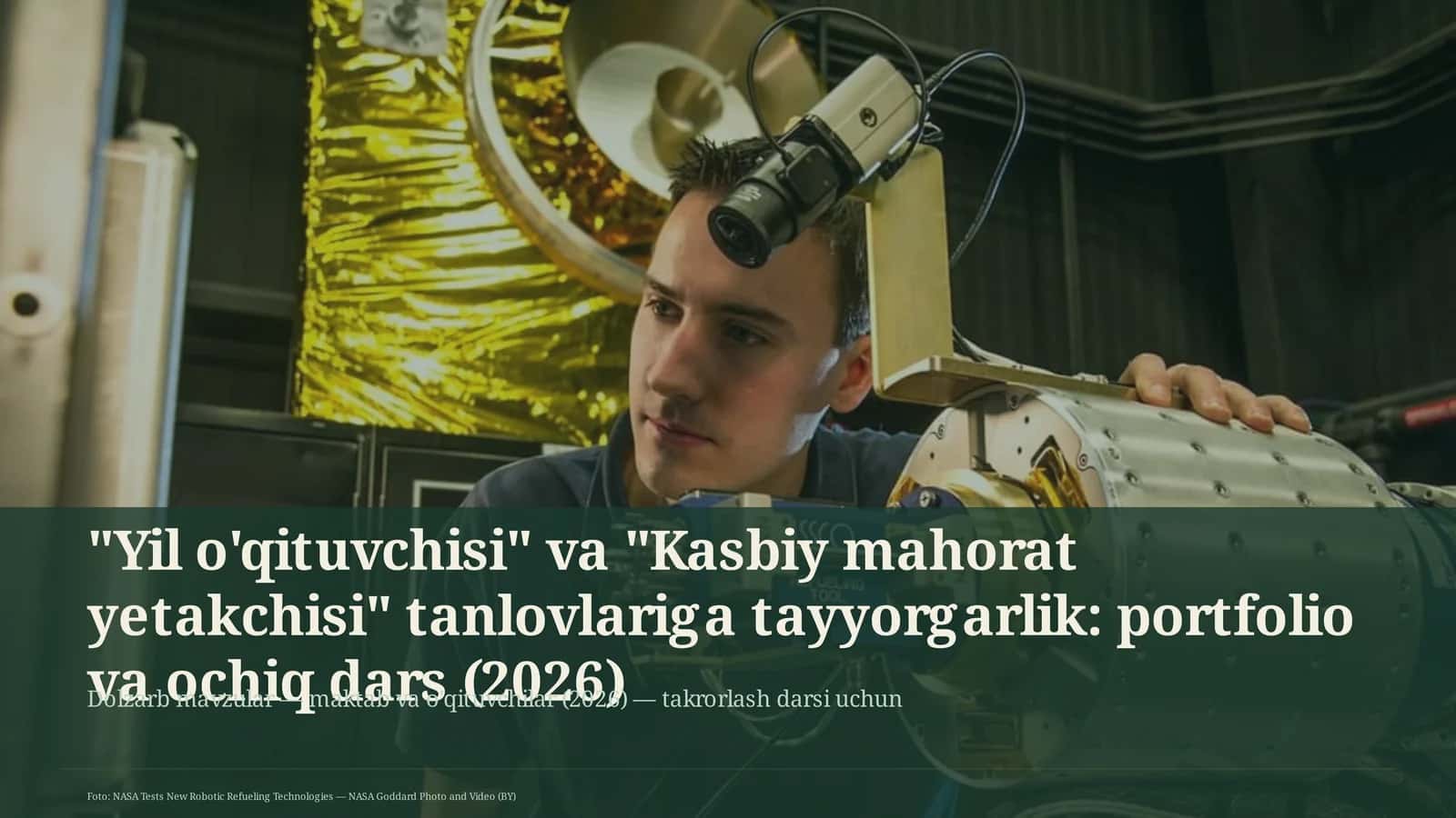 Dolzarb mavzular — maktab va o'qituvchilar 1
