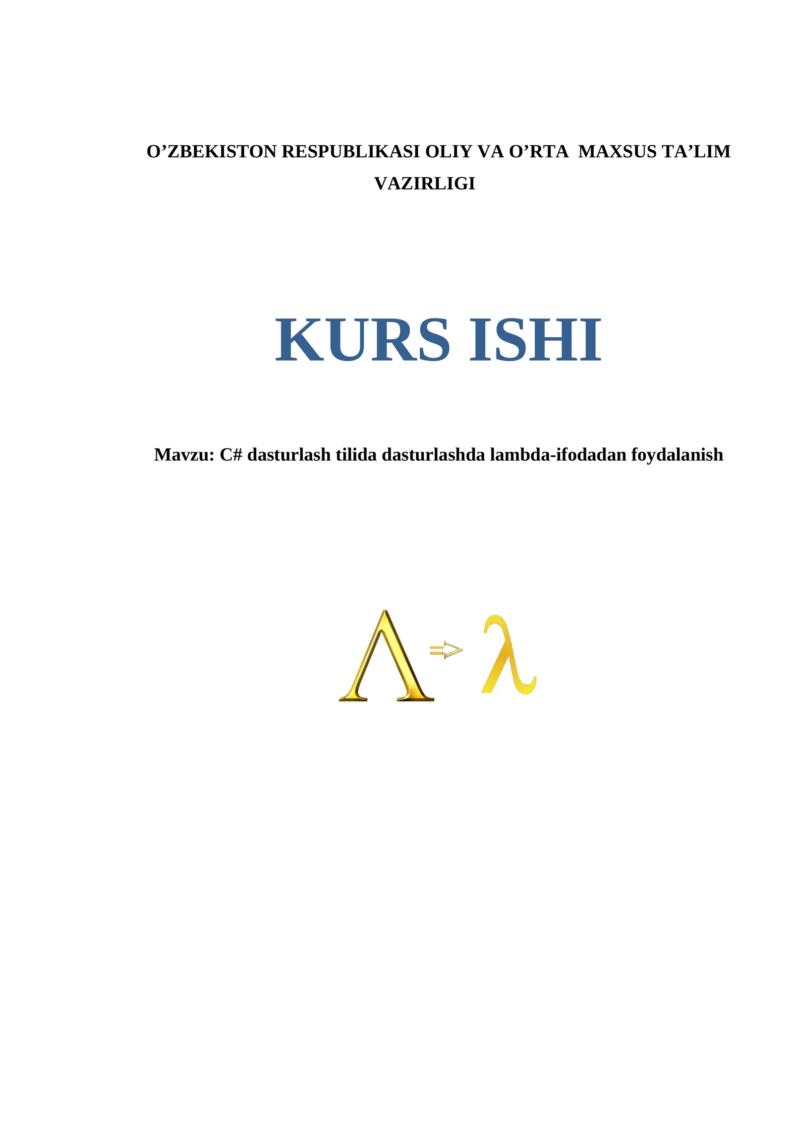 C# dasturlash tilida dasturlashda lambda-ifodadan foydalanish 1