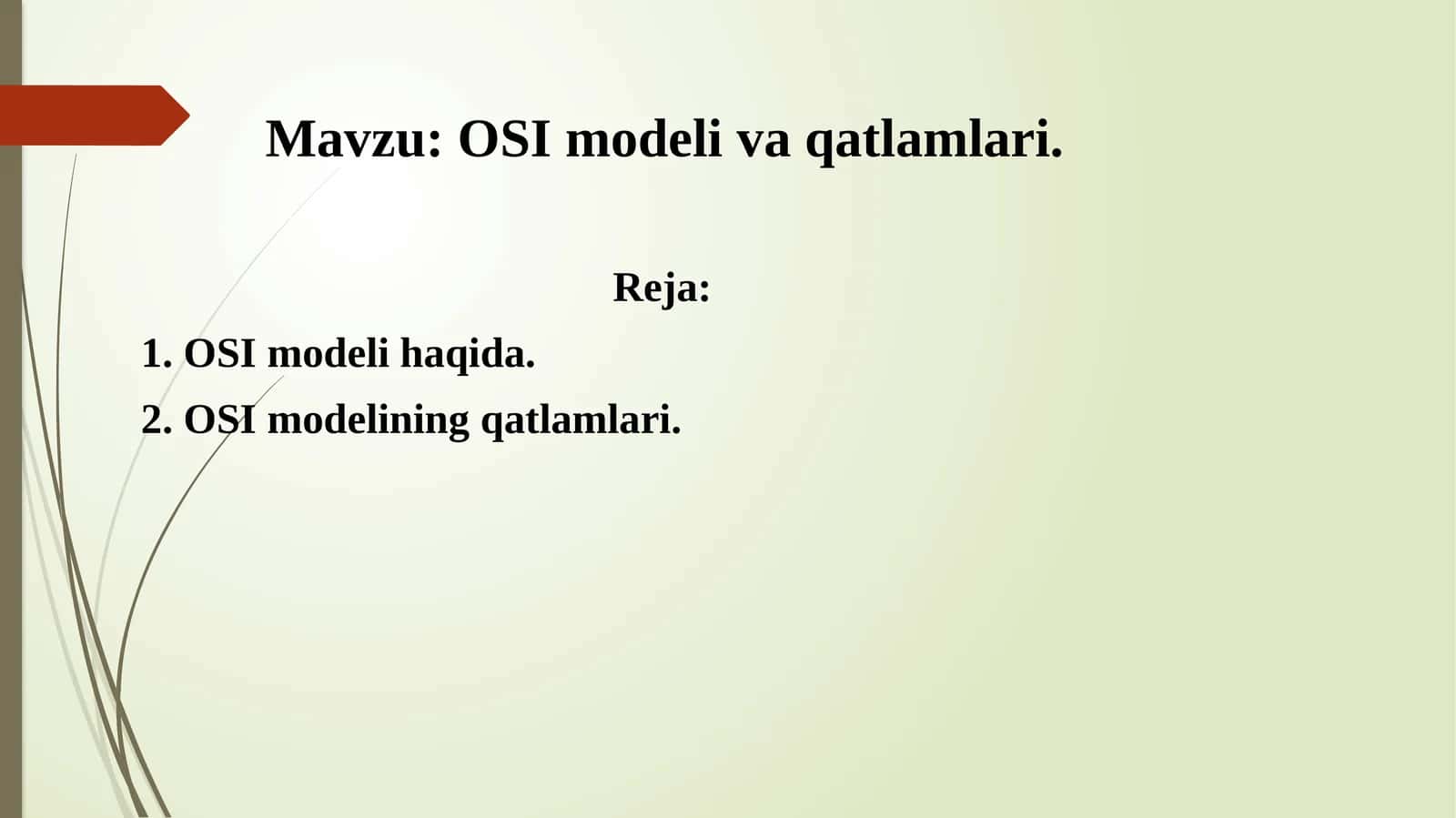OSI modeli va qatlamlari 1