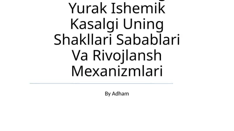 Mutloq Va Nisbiy Toj Tomir Yetishmovchligi Yurak Ishemik Kasalgi Uning Shakllari Va Rivojlansh Mexanizmlari 1