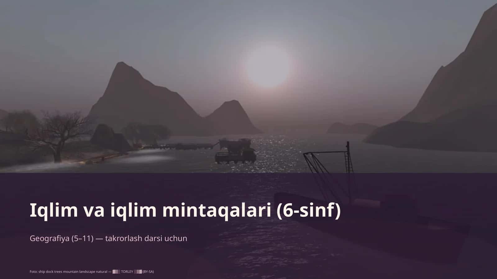 Iqlim va iqlim mintaqalari (6-sinf) 1