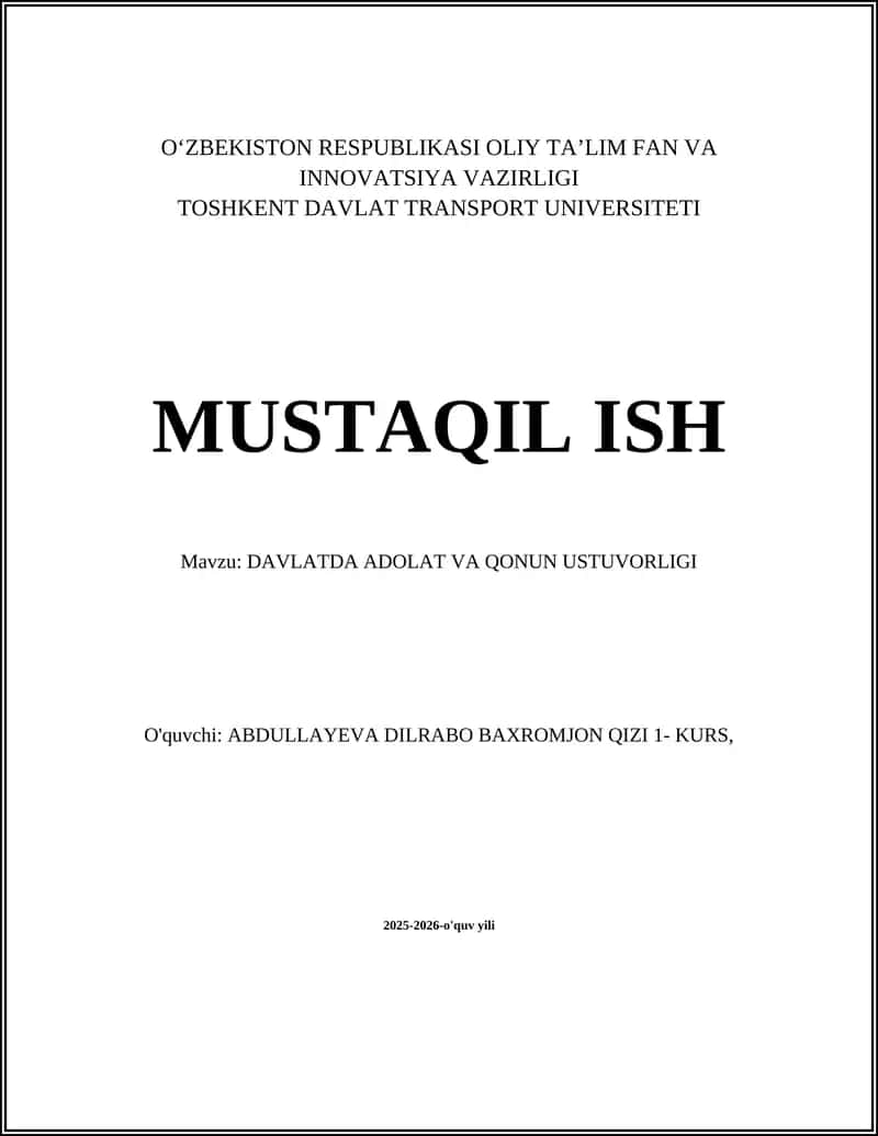 Sud mustaqilligi va uning kafolatlari 1