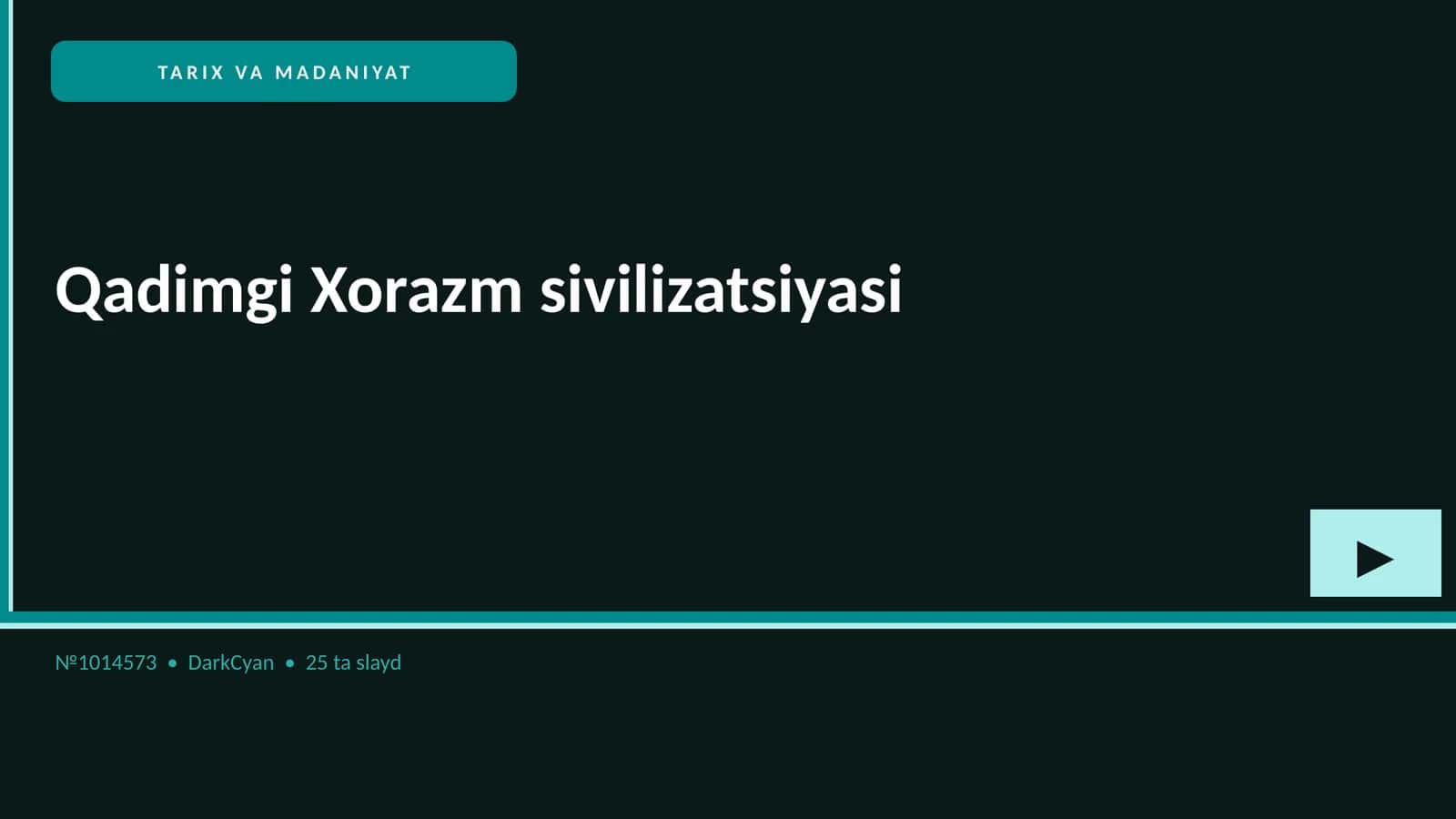Qadimgi Xorazm sivilizatsiyasi 1