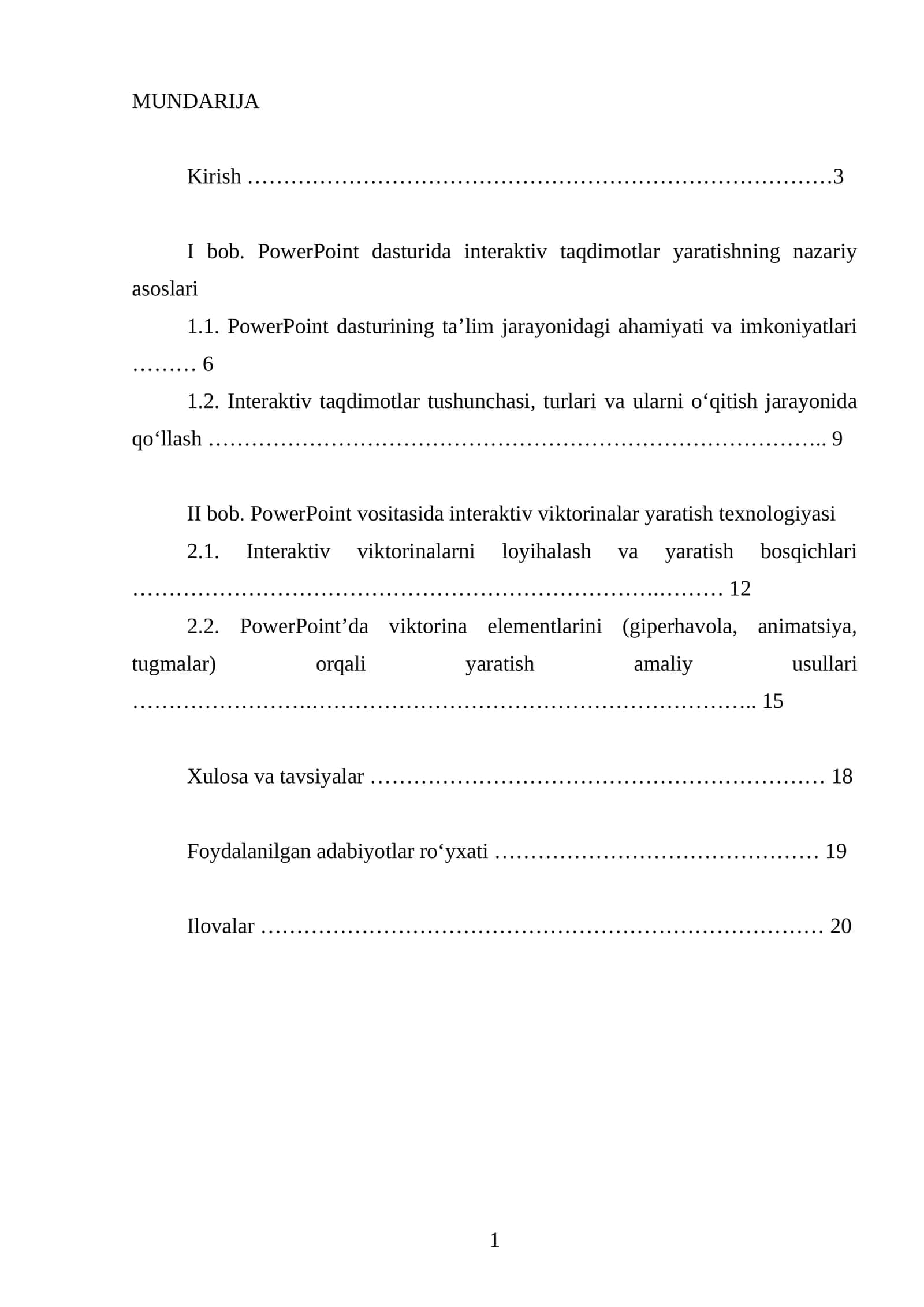 PowerPoint dasturida interaktiv taqdimotlar yaratishning nazariy asoslari 1