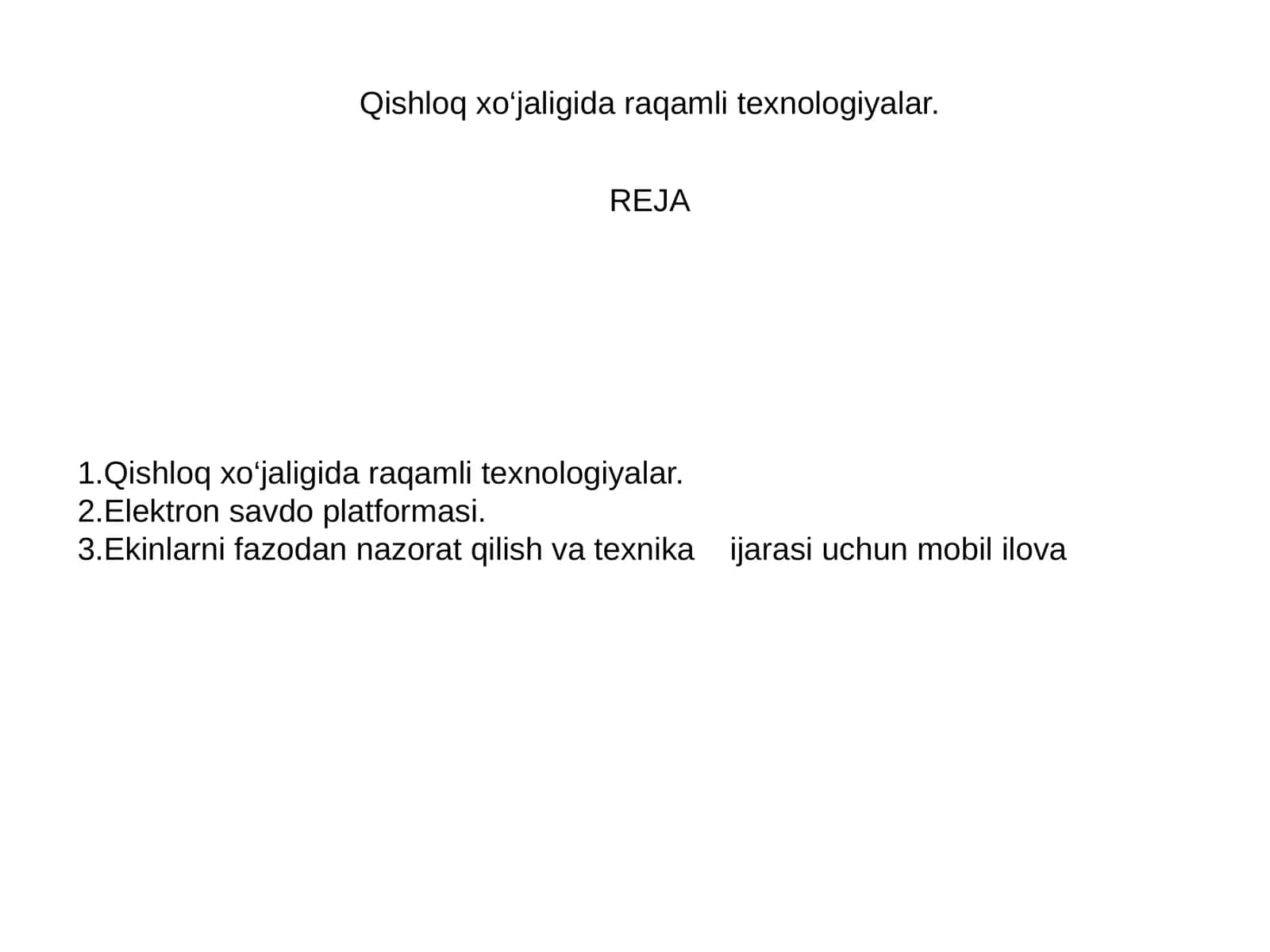 Qishloq xo‘jaligida raqamli texnologiyalar 1