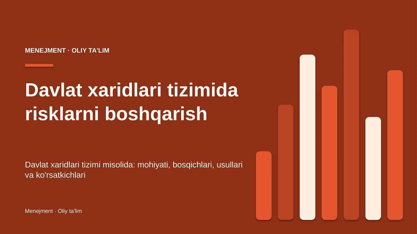 MENEJMENT · OLIY TA'LIM 1