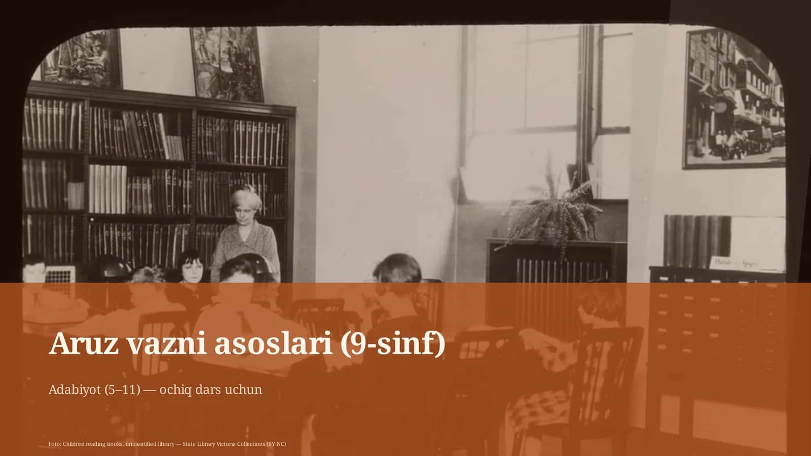 Aruz vazni asoslari (9-sinf) 1