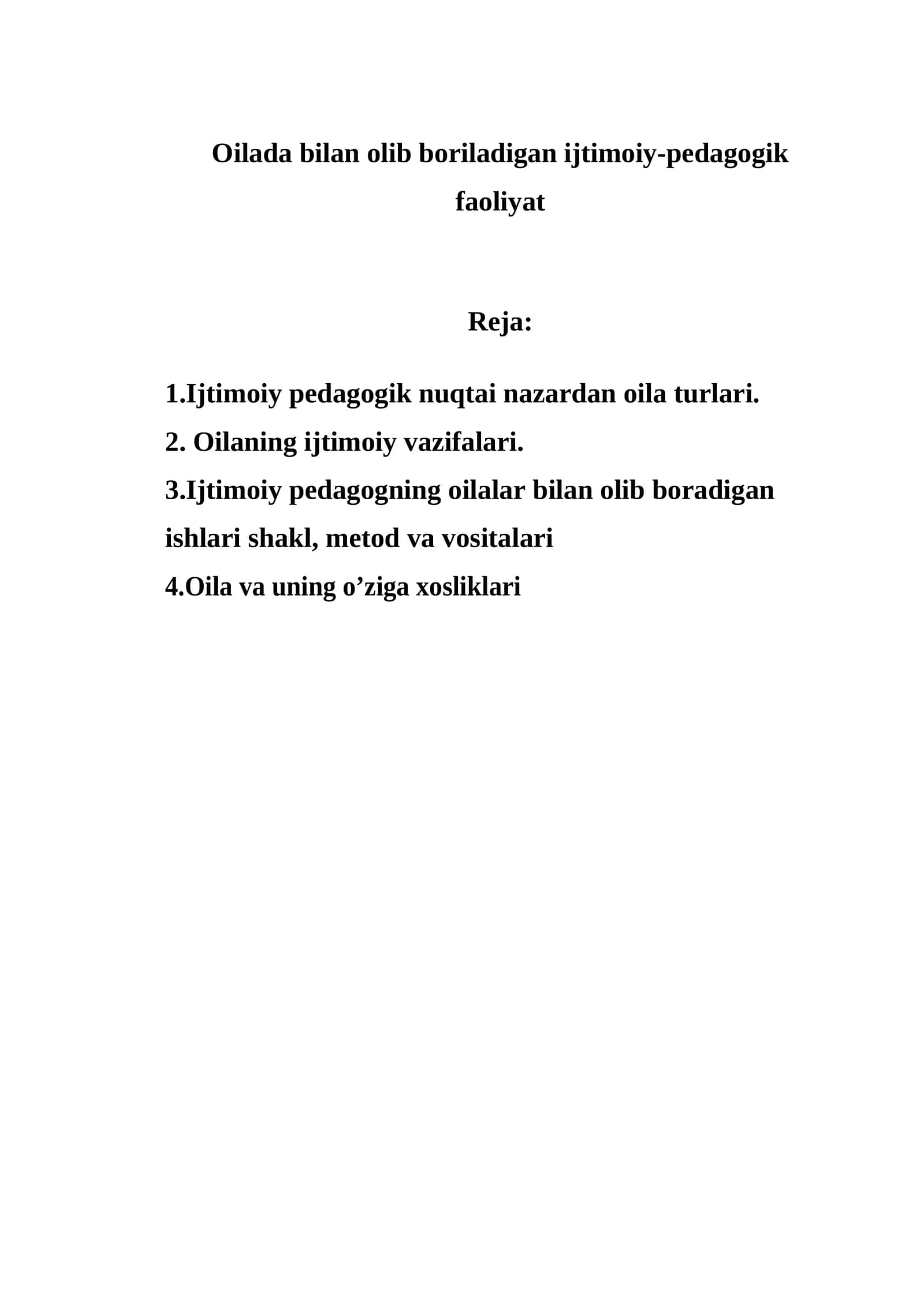 Ijtimoiy-pedagogik faoliyat 1
