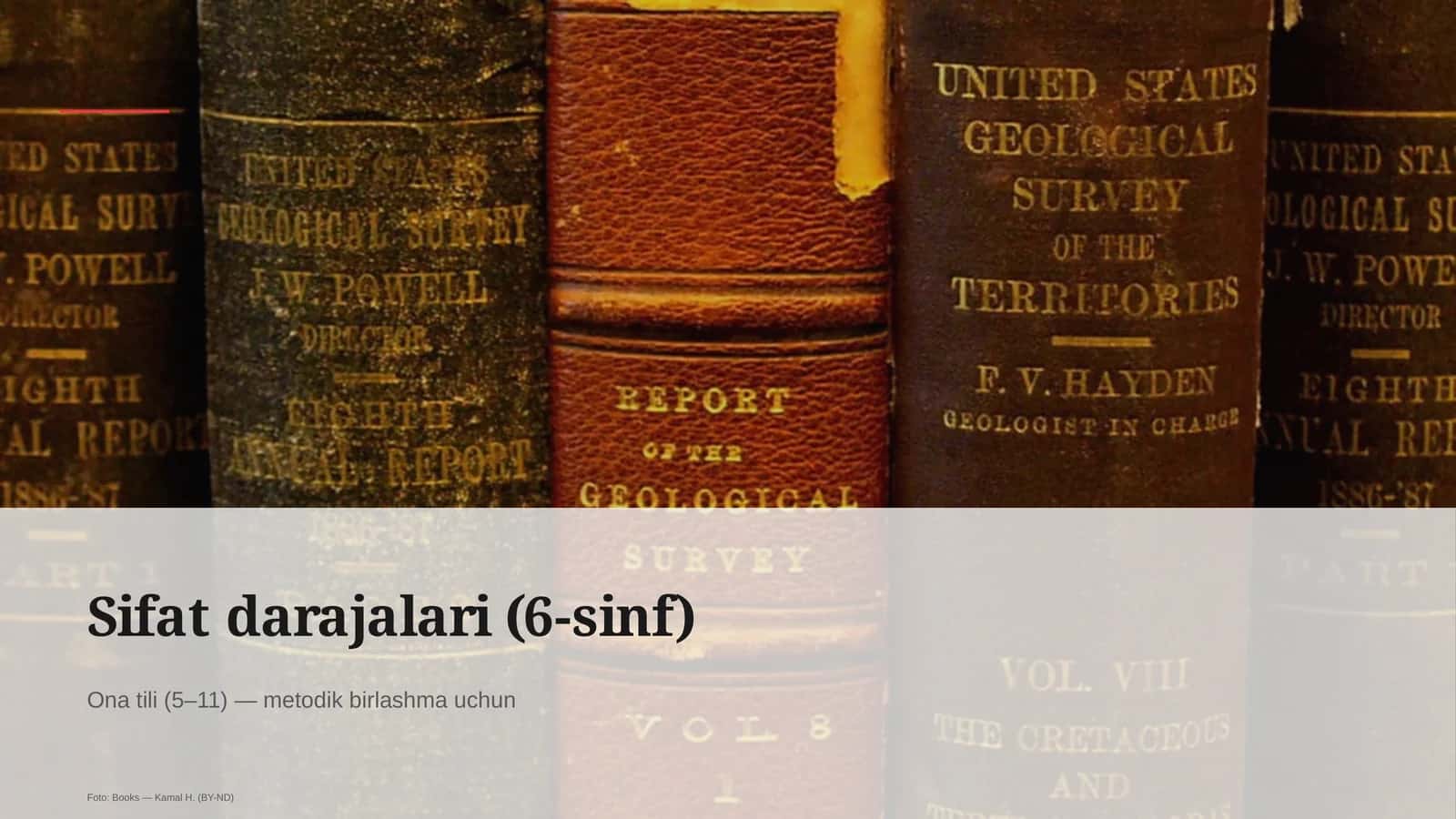 Sifat darajalari (6-sinf) 1