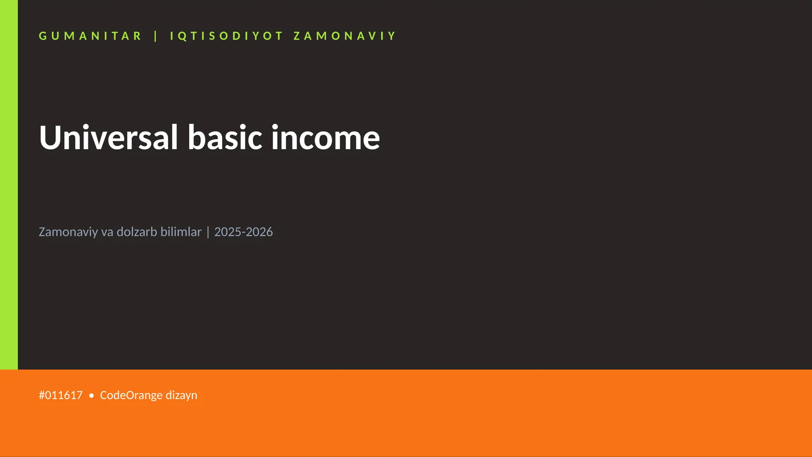 Universal basic income 1