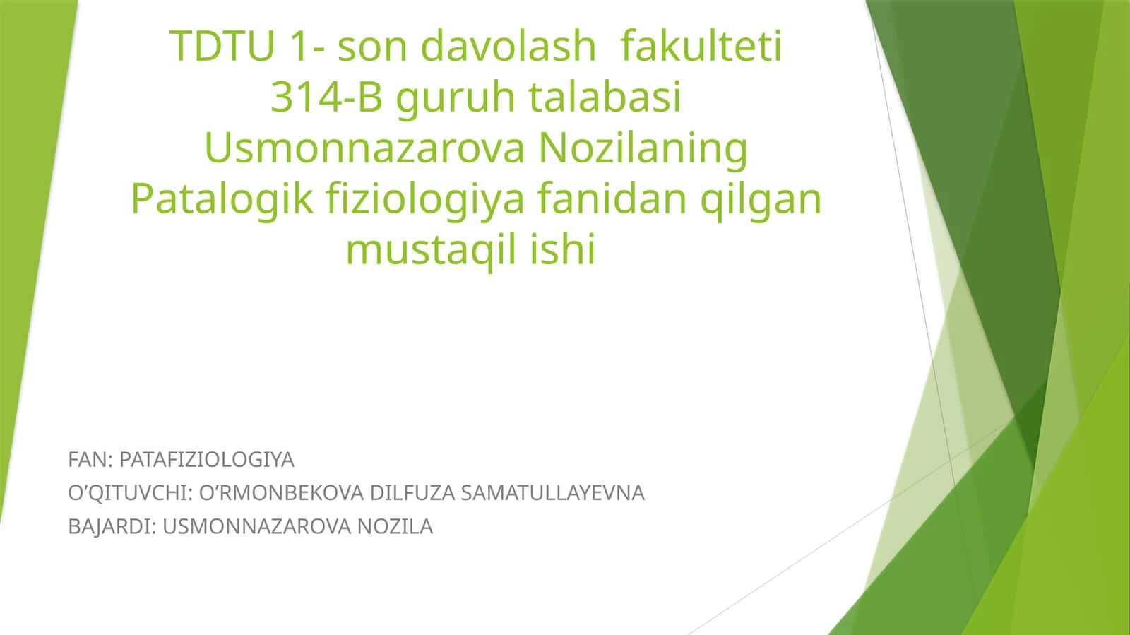 Yogʻlar almashinuvi va uning irsiy buzilishlari 1