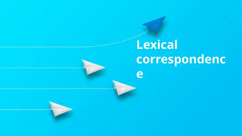 Lexical correspondence 1