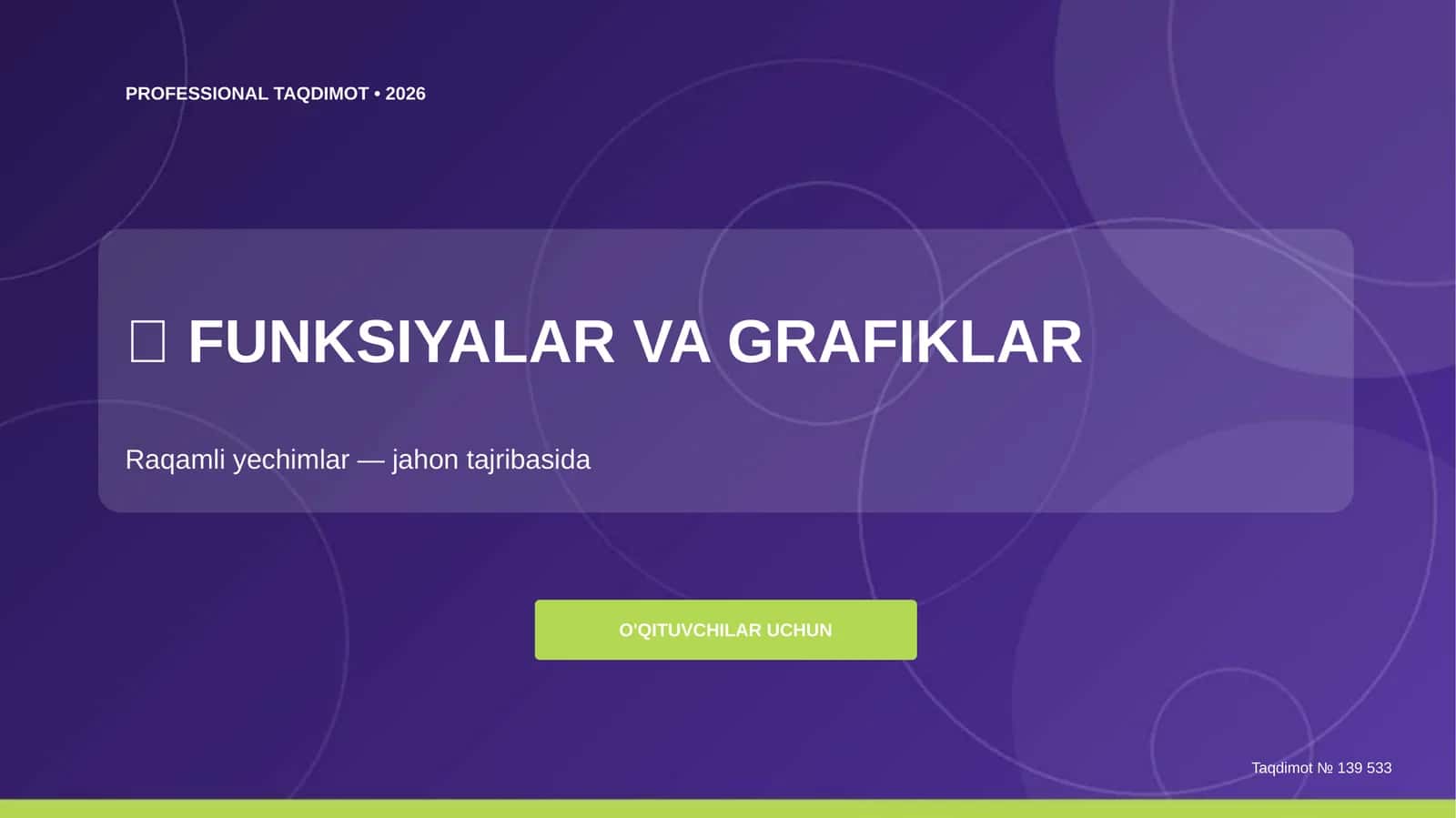 Professional Taqdimot • 2026 1