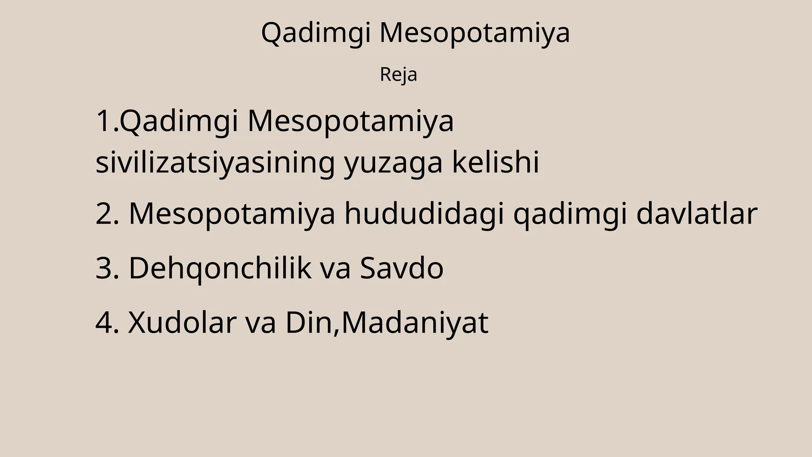 Qadimgi Mesopotamiya 1