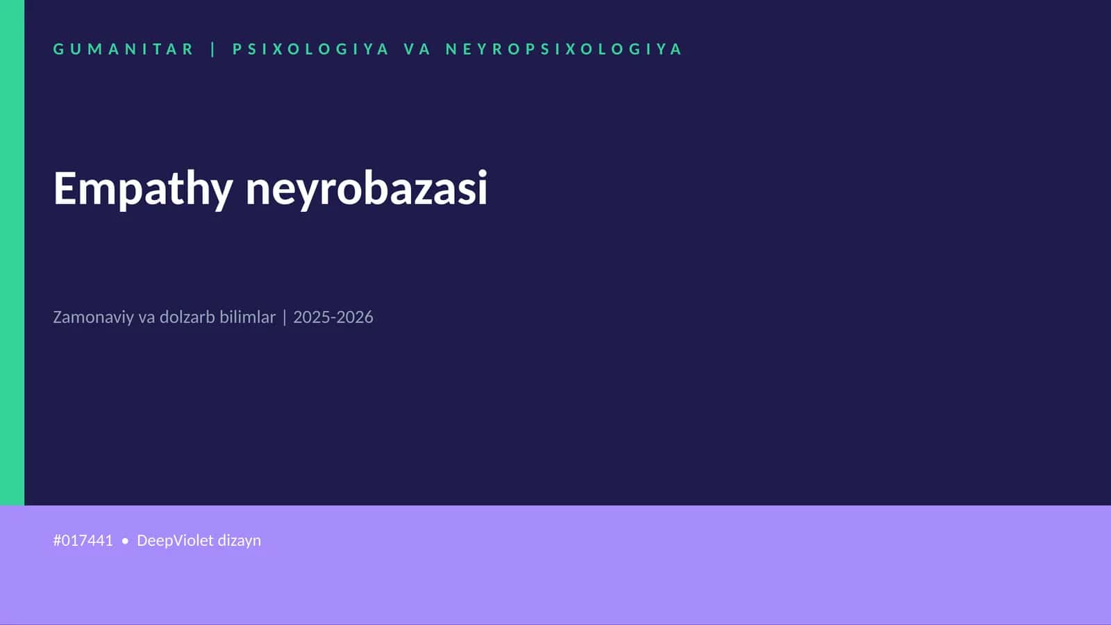 Empathy neyrobazasi 1