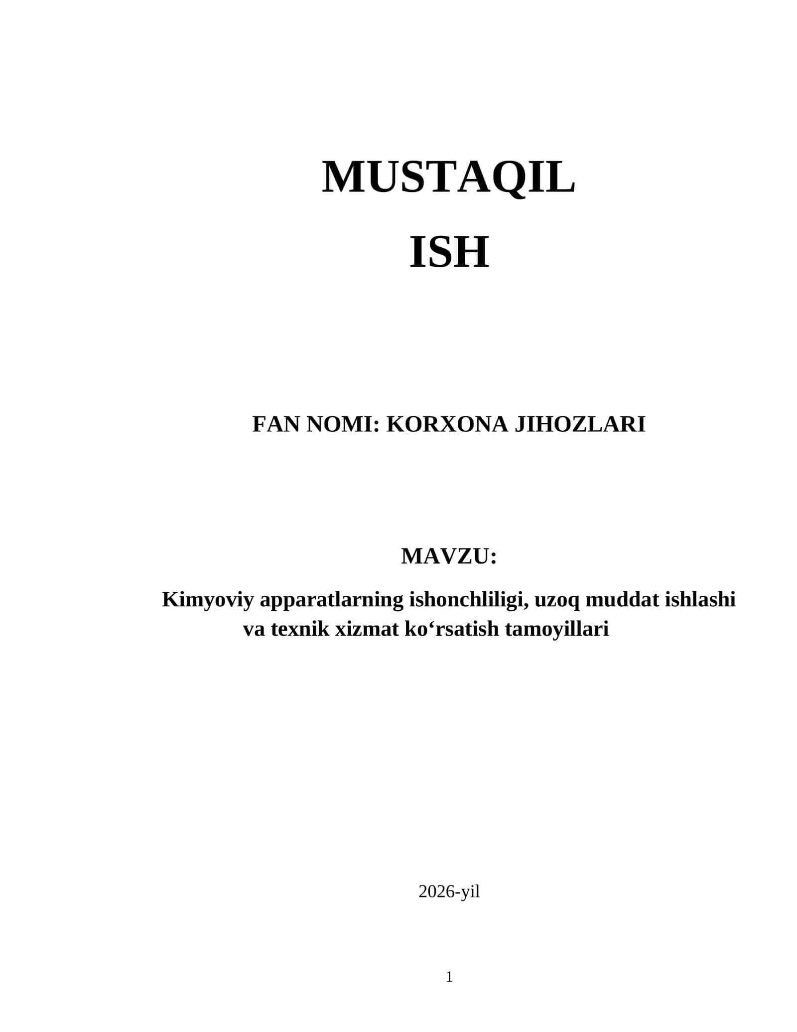 Korxona_jihozlari_Kimyoviy_apparatlarning_ishonchliligi 1