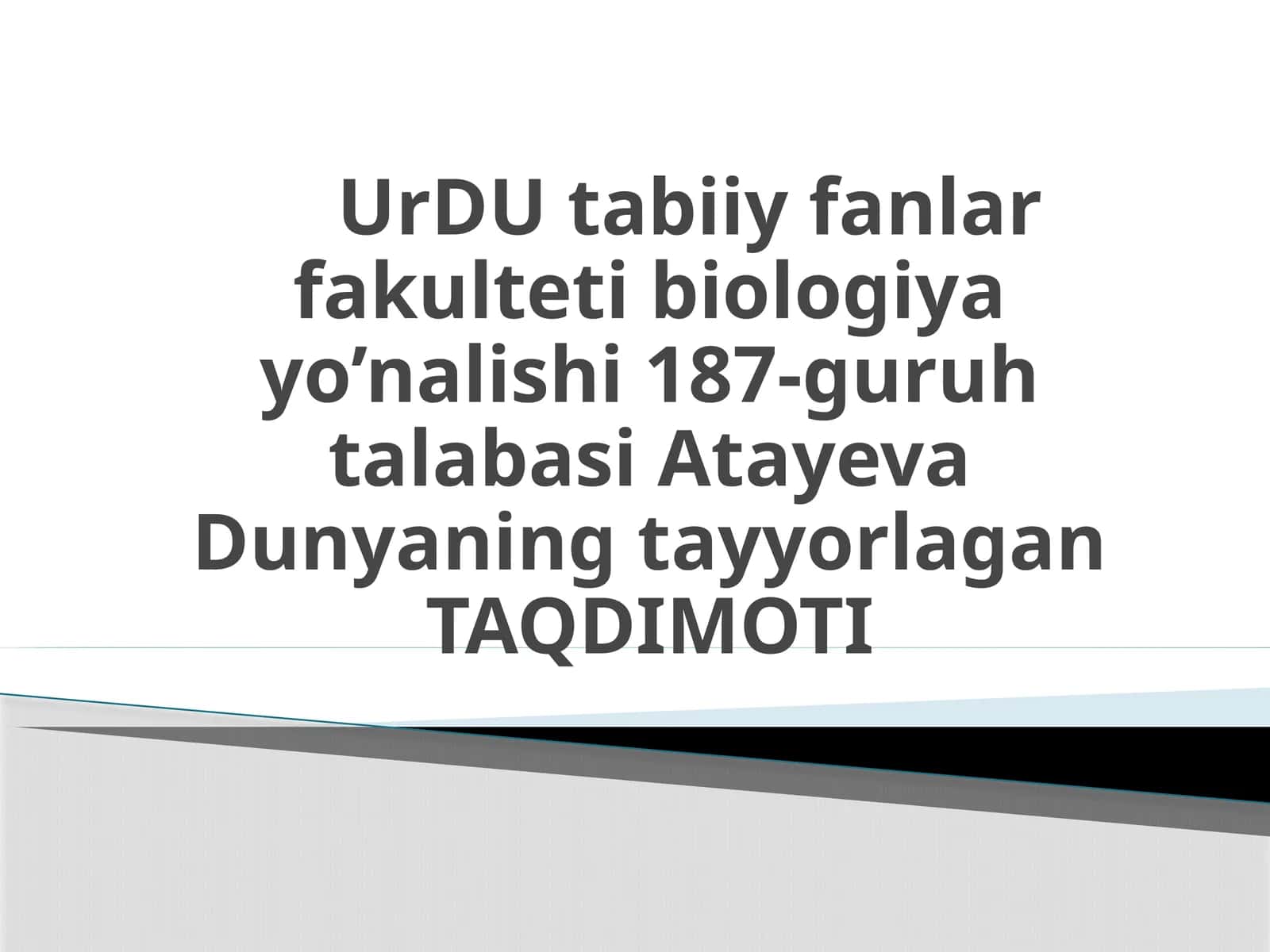 Loyihatexnologiyasi va biologiya darslikdan foydalanish 1
