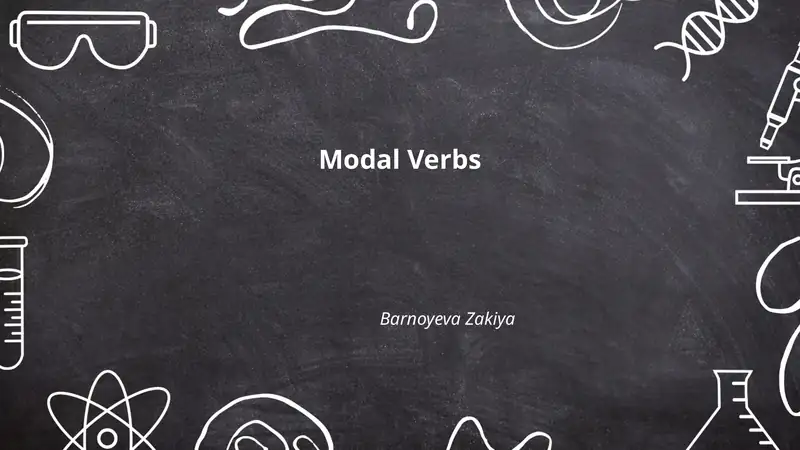 Modal Verbs 1