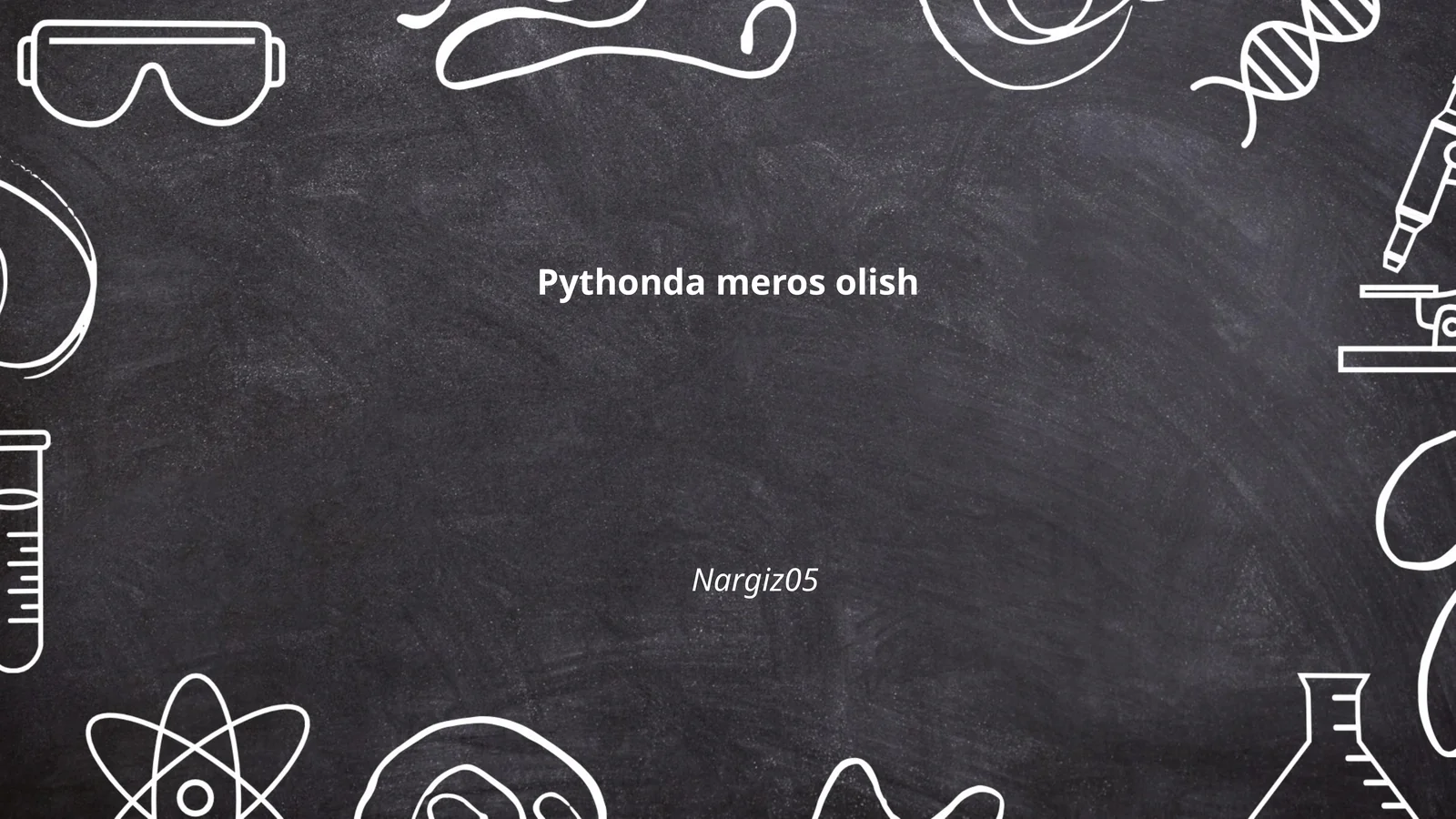 Pythonda meros olish 1