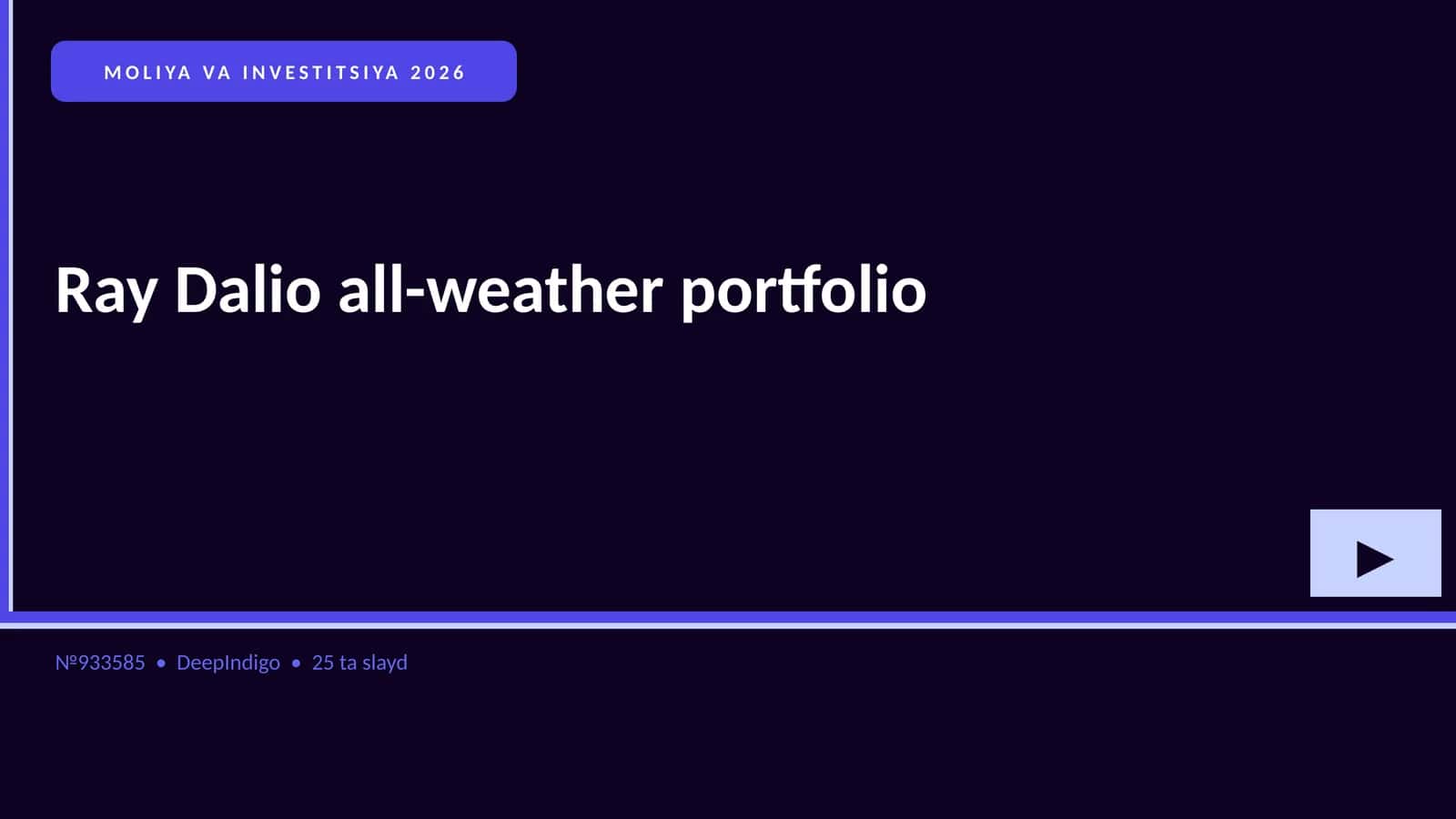 Ray Dalio all-weather portfolio 1