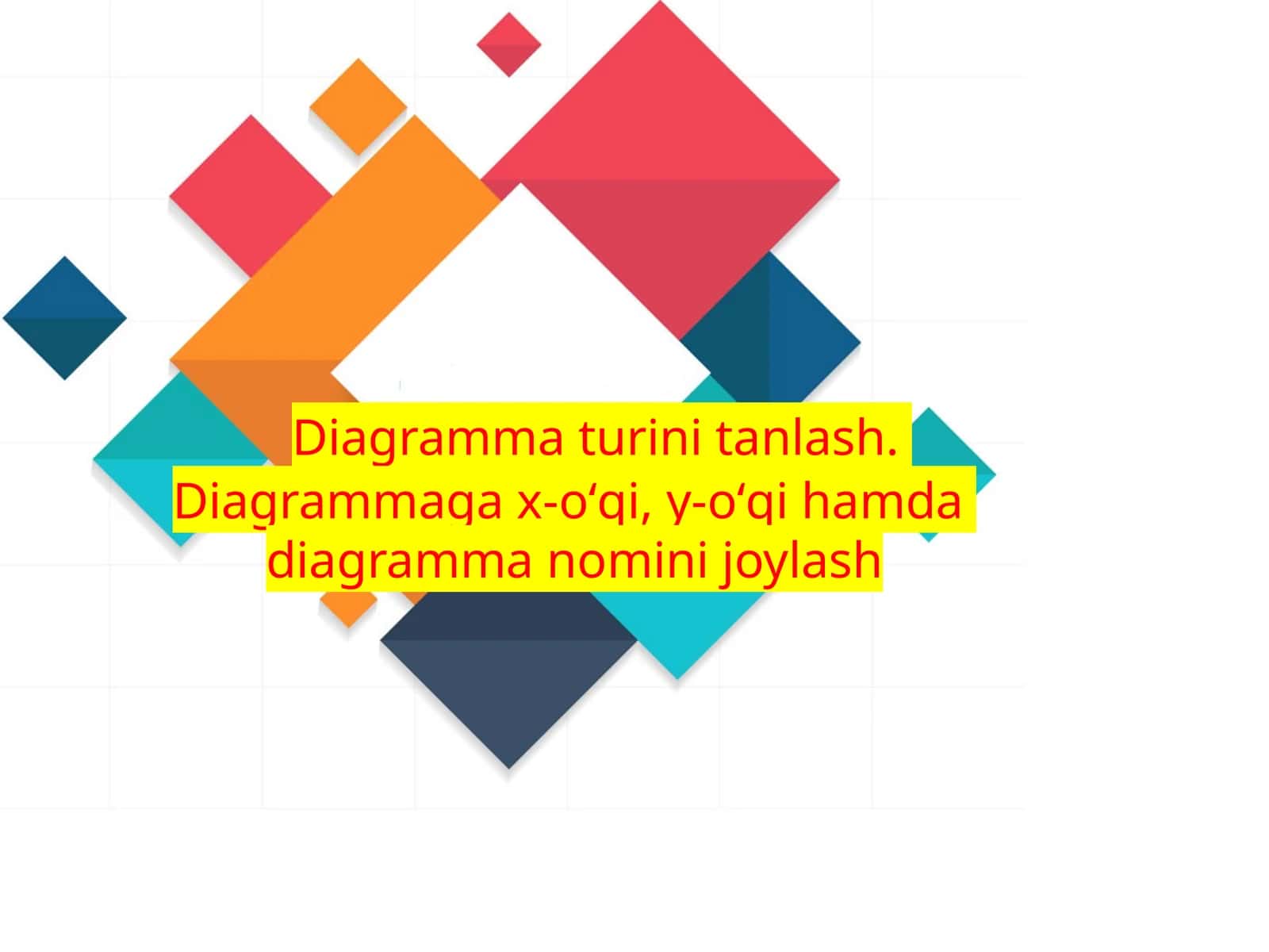 Diagramma turini tanlash 1