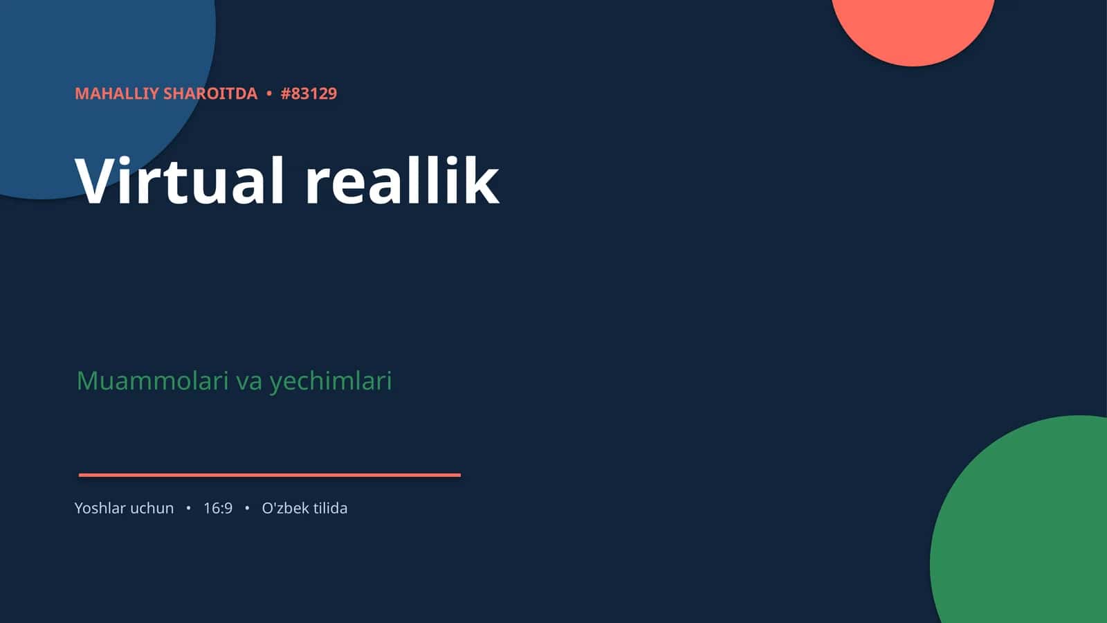 Virtual reallik 1