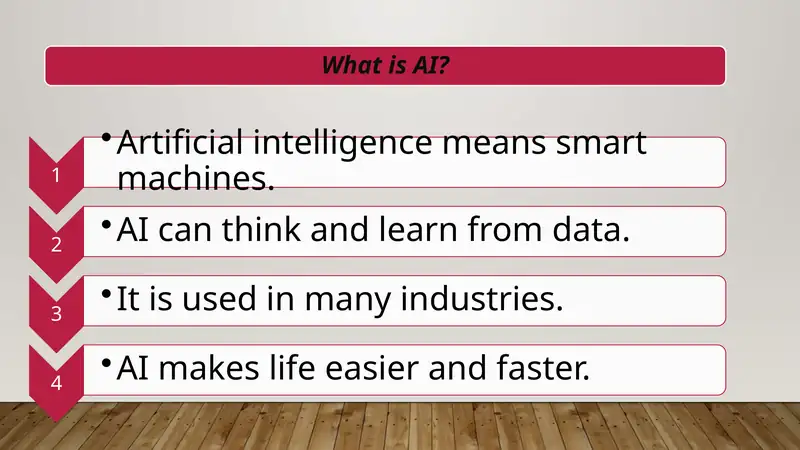 Artificial intelligence 1