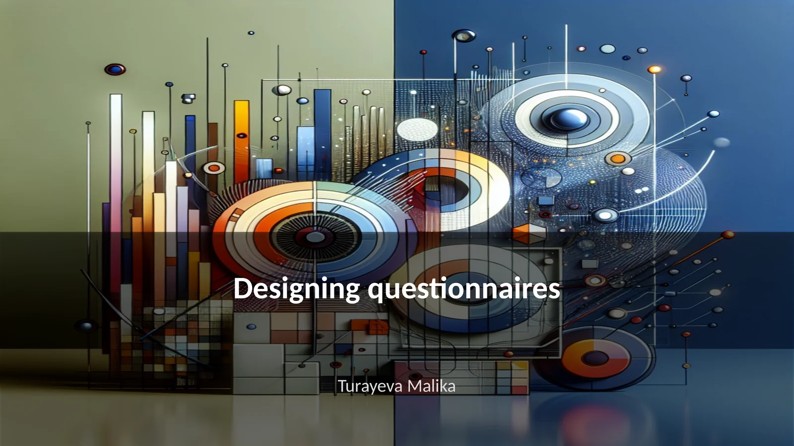 Designing questionnaires 1
