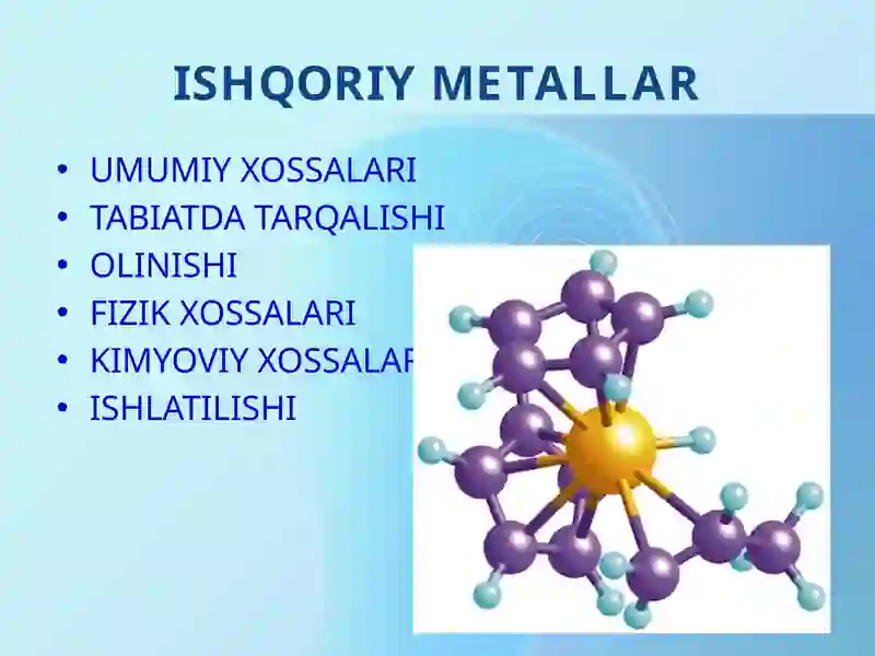 ISHQORIY METALLAR