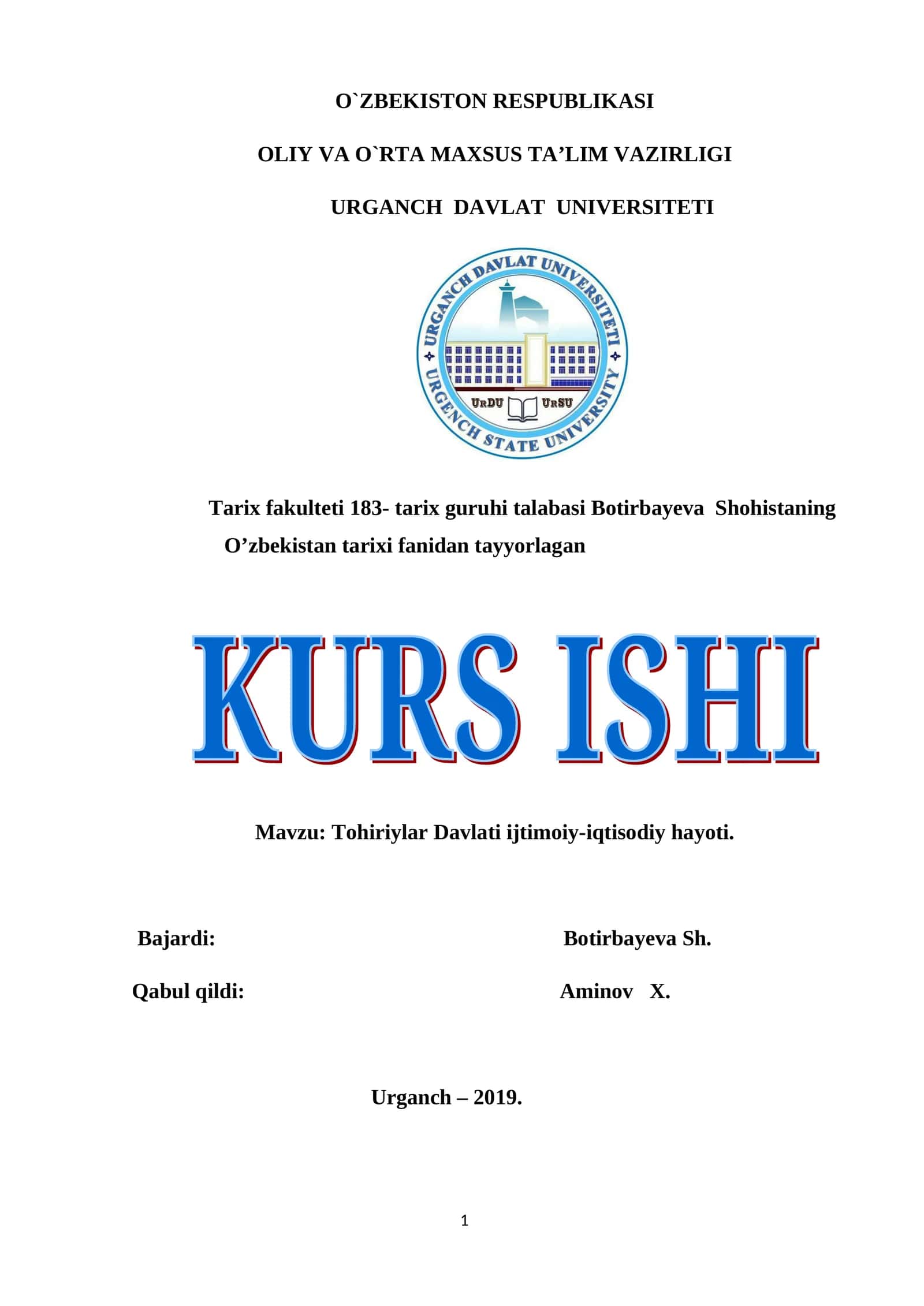 Tohiriylar Davlati ijtimoiy-iqtisodiy hayoti 1