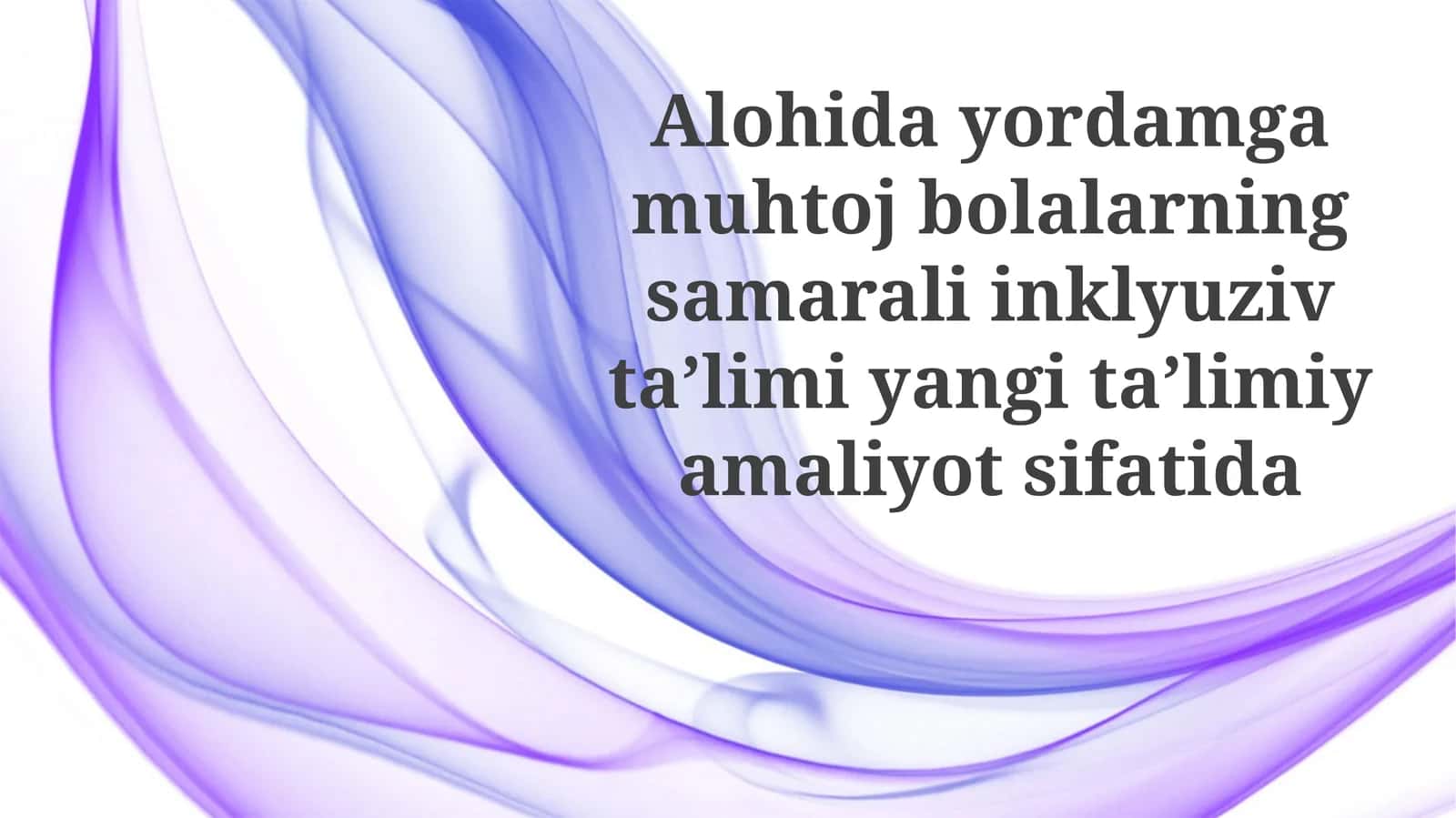 Inklyuziv ta'lim 1