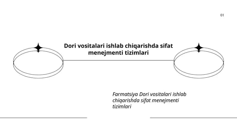 Dori vositalari ishlab chiqarishda sifat menejmenti tizimlari 1