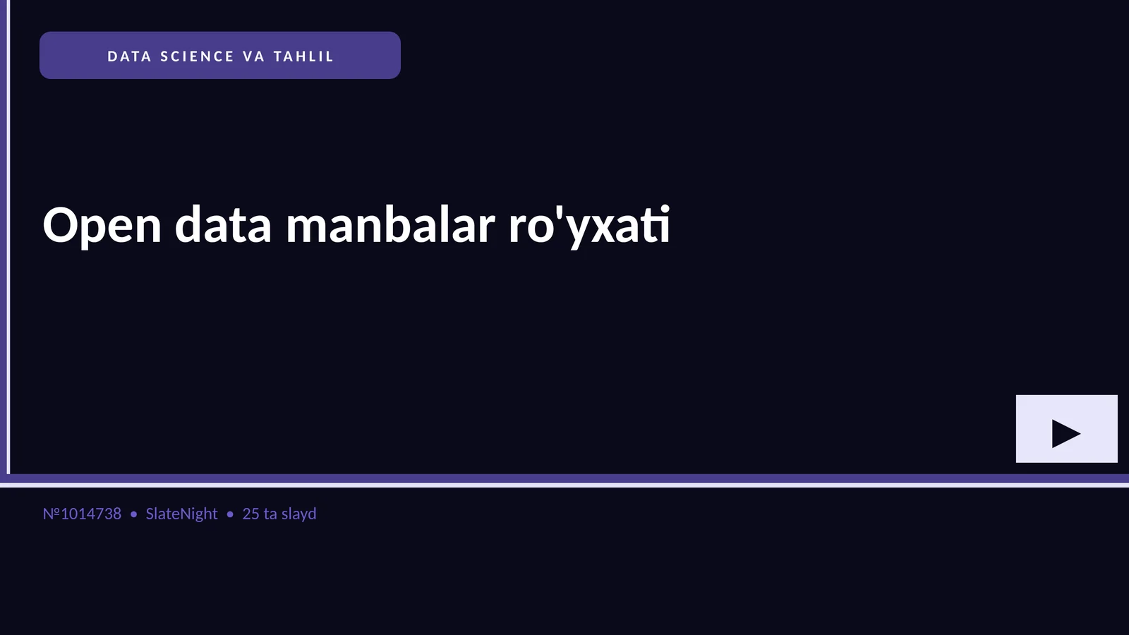 DATA SCIENCE VA TAHLIL 1