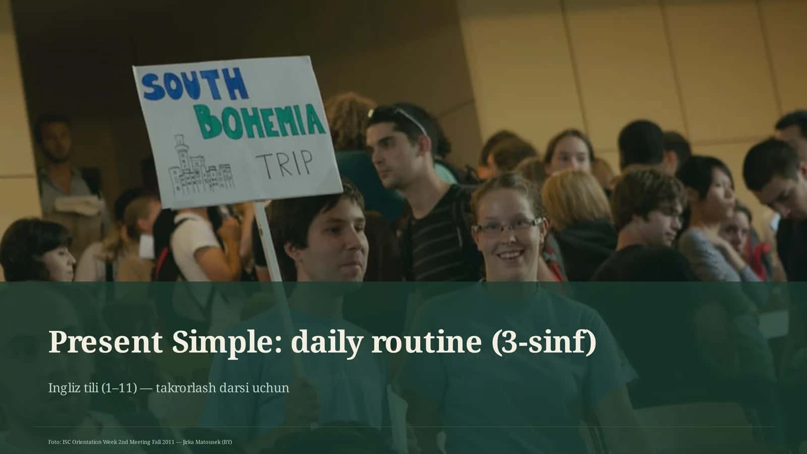 Present Simple: daily routine (3-sinf) 1