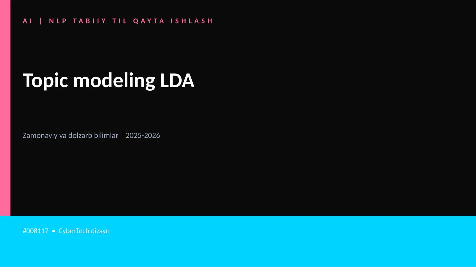 AI | NLP TABIIY TIL QAYTA ISHLASH 1