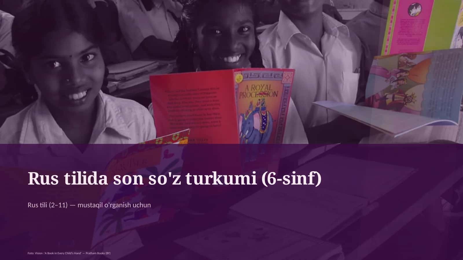 Rus tilida son so'z turkumi (6-sinf) 1