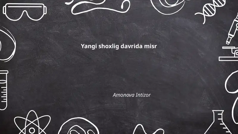 Yangi shoxlig davrida misr 1