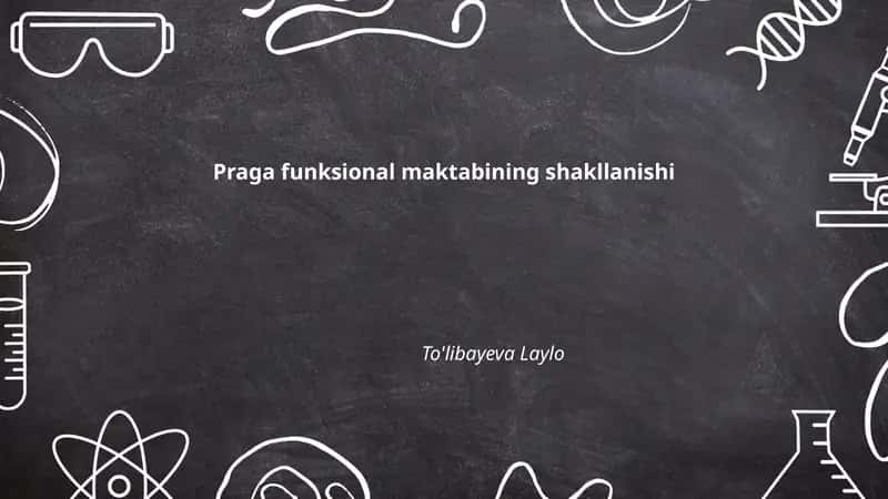 Praga funksional maktabining shakllanishi 1