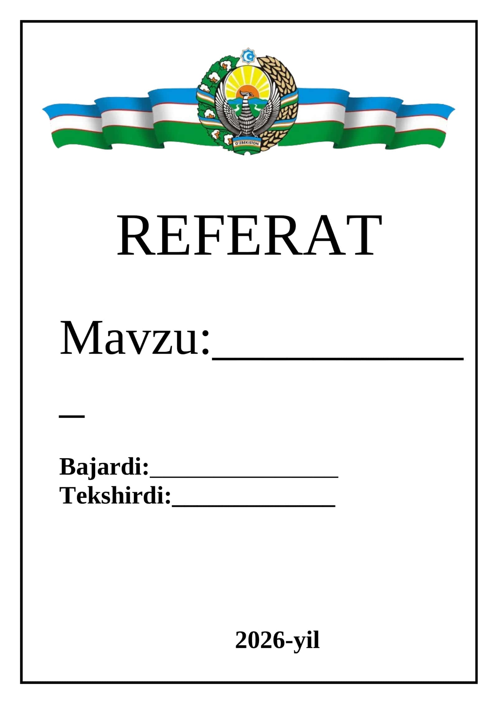 Oddiy referat yuzi 1