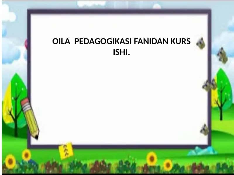 OILA  PEDAGOGIKASI FANIDAN KURS ISHI. 1