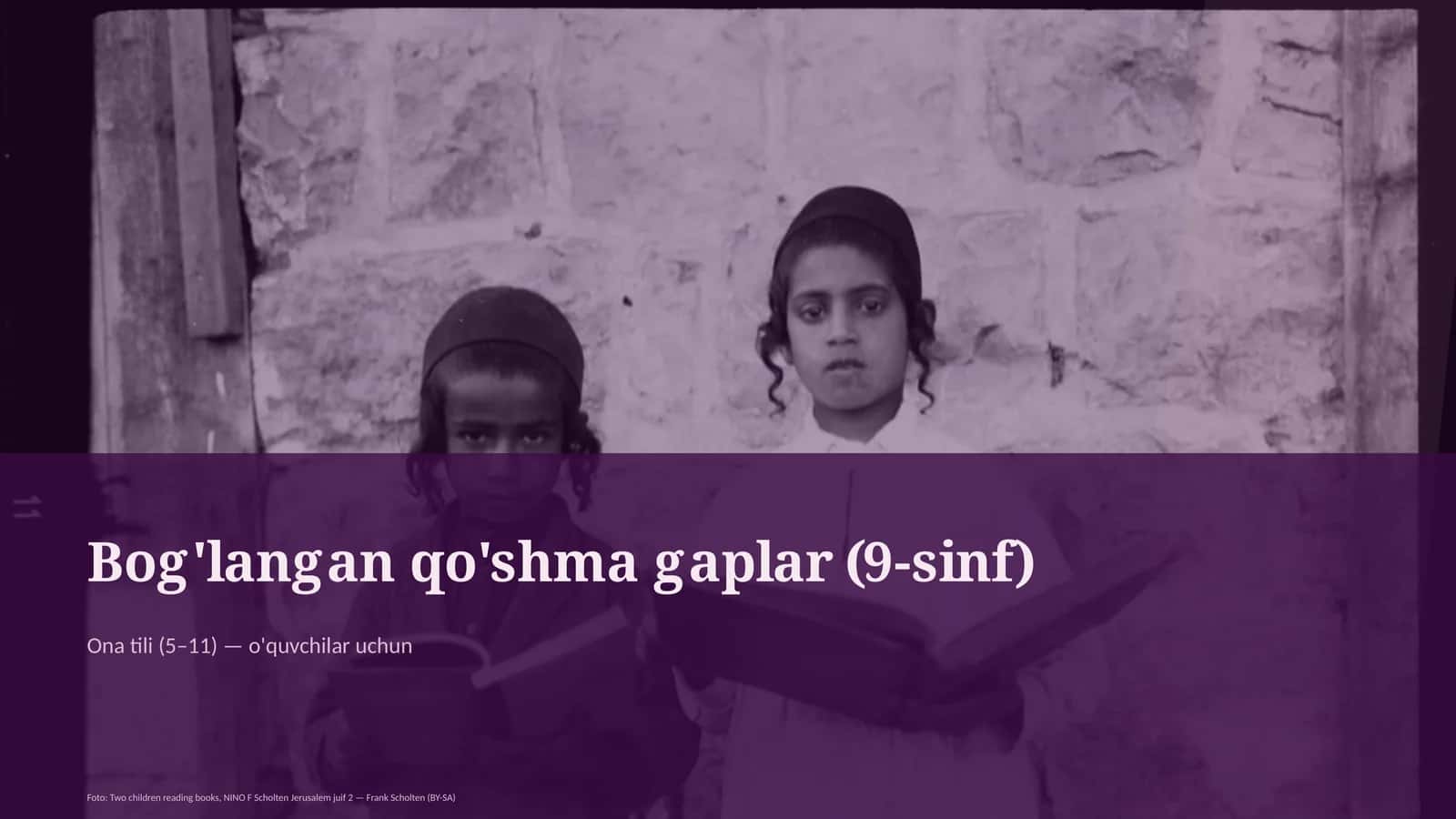 Bog'langan qo'shma gaplar (9-sinf) 1