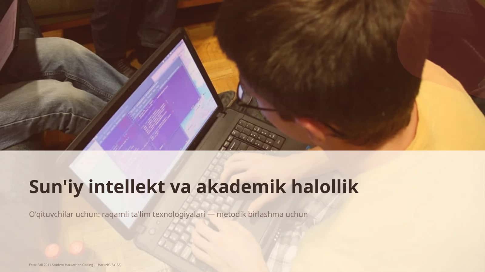 Sun'iy intellekt va akademik halollik 1