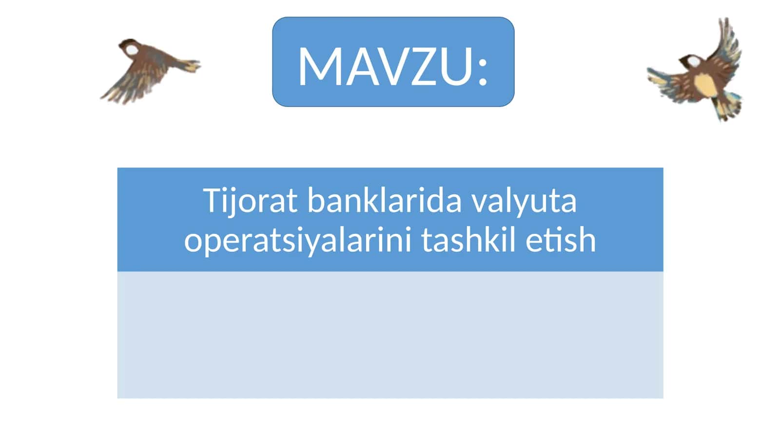 Tijorat banklarida valyuta operatsiyalarini tashkil etish 1