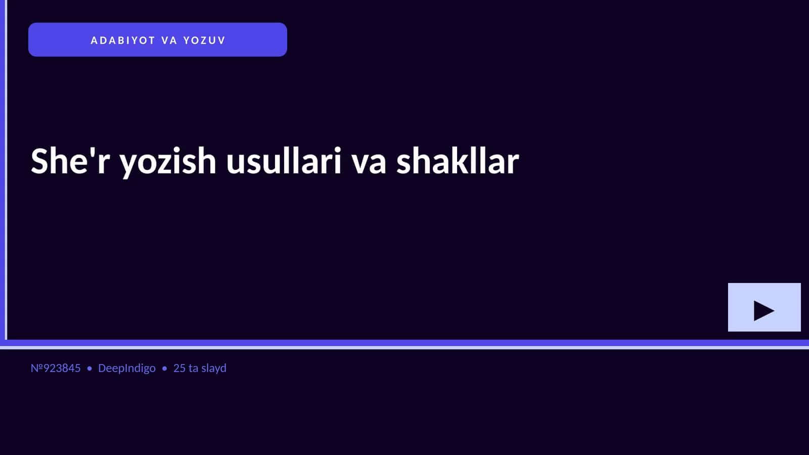 She'r yozish usullari va shakllar 1