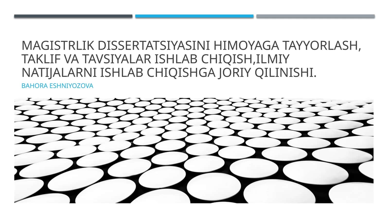 Magistirlik desertatsiyasini himoyaga tayyorlash 1