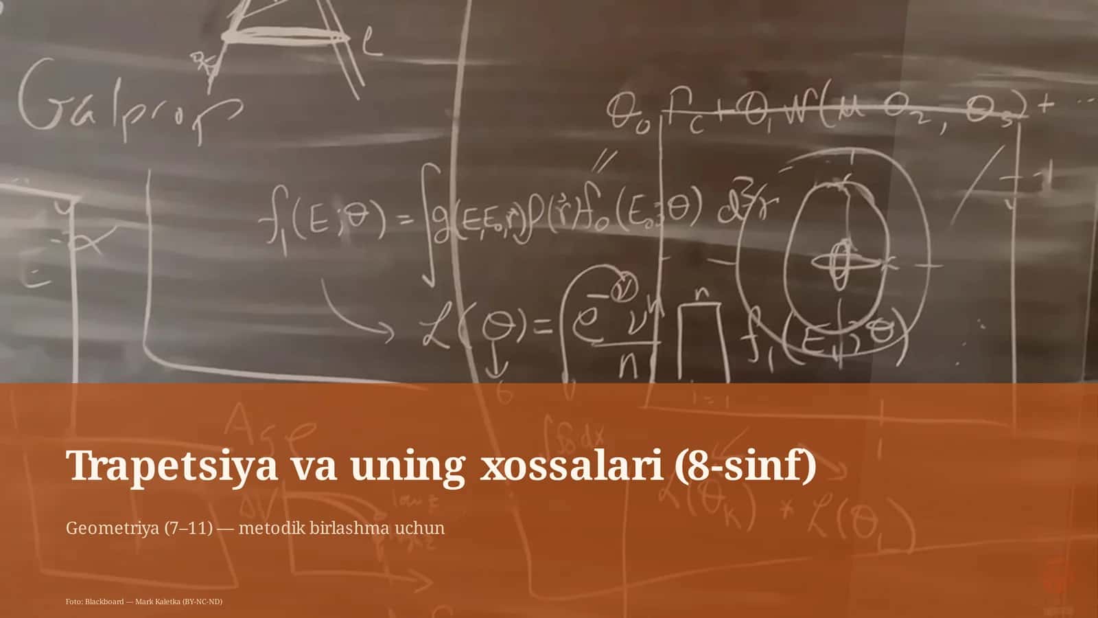 Trapetsiya va uning xossalari (8-sinf) 1
