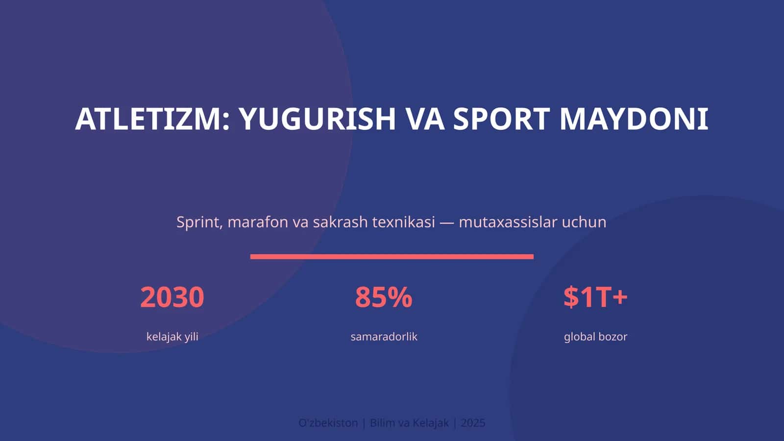 Atletizm: Yugurish va Sport Maydoni 1