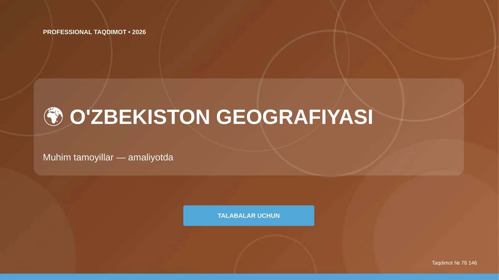 O'ZBEKISTON GEOGRAFIYASI 1