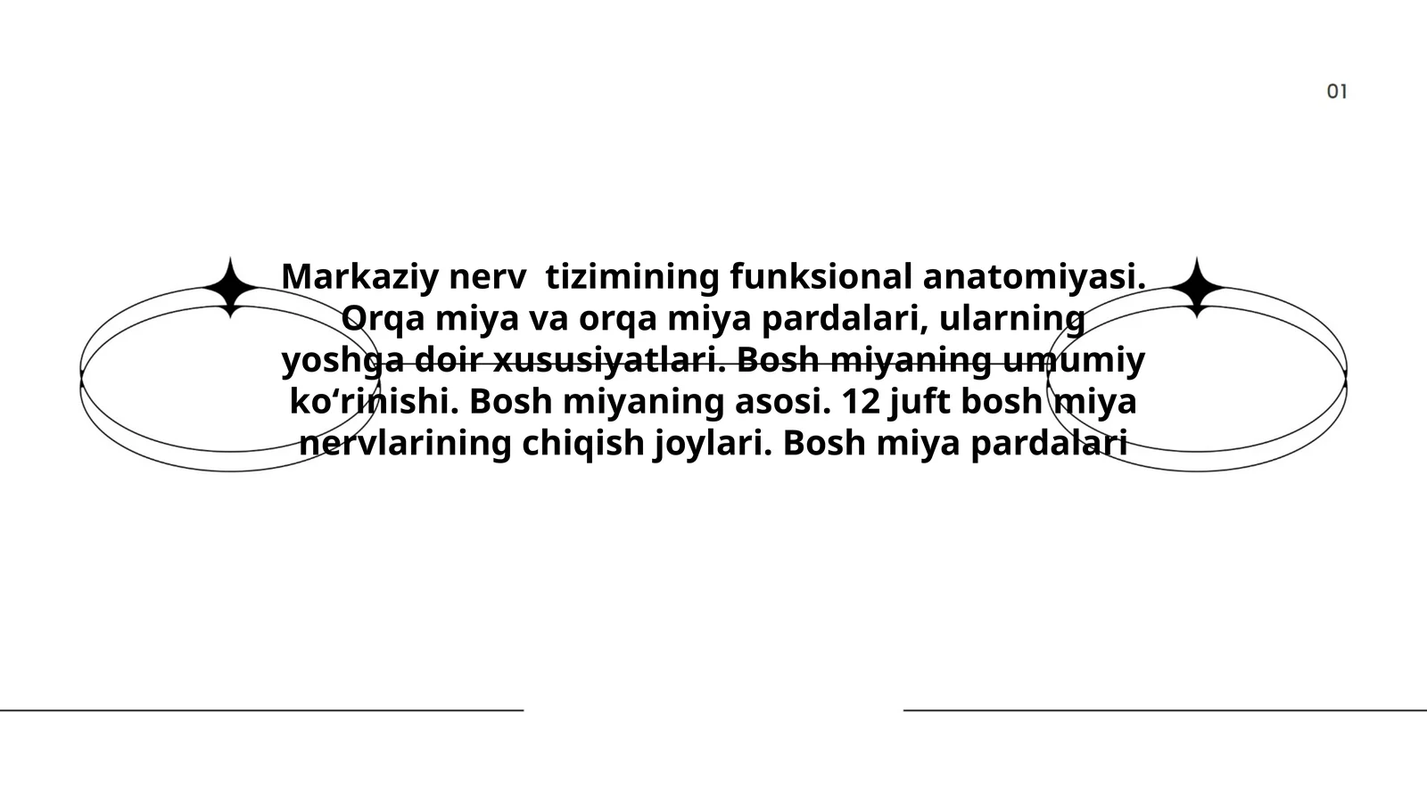 Markaziy nerv tizimining funksional anatomiyasi 1
