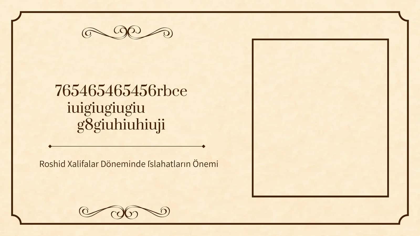 Roshid Xalifalar Döneminde İslahatların Önemi 1